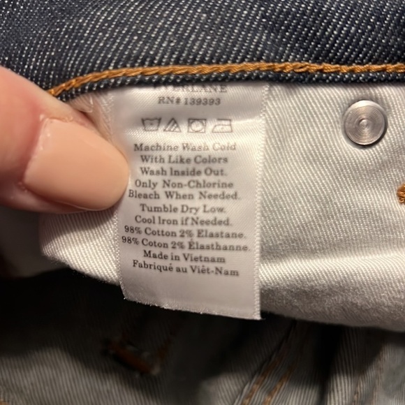 EVERLANE High-Rise Skinny Jean in Dark Wash Size 27 — washed never worn - Picture 10 of 10